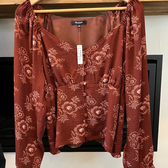 Madewell boho, peasant style blouse - Picture 1 of 5